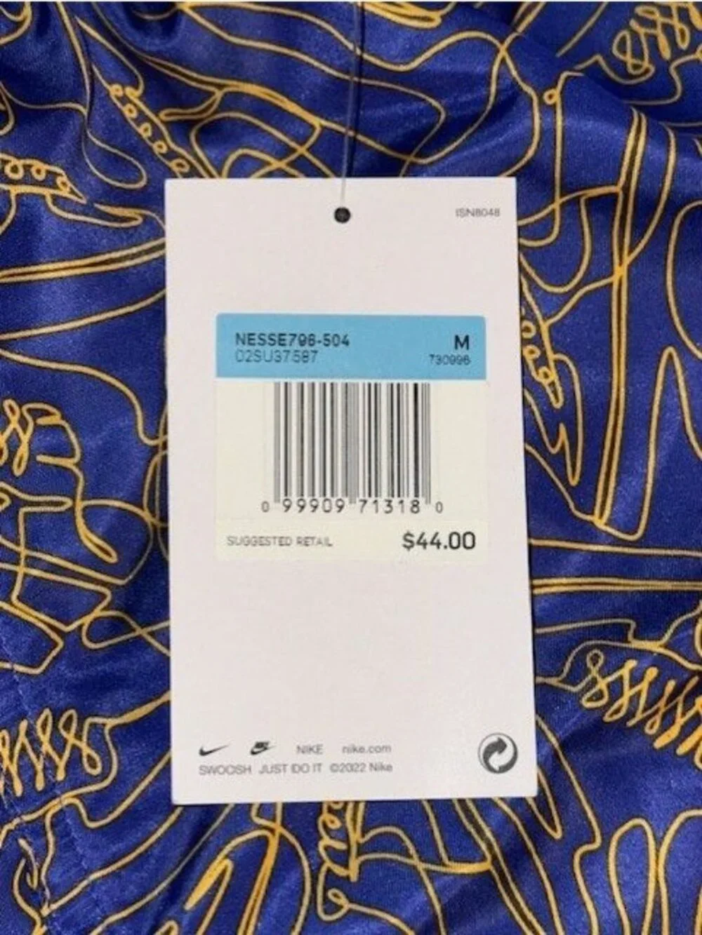 Nike Swim 'Sneakers' Volley Shorts Bathing Suit NESSE796-504 Boys M New with Tag